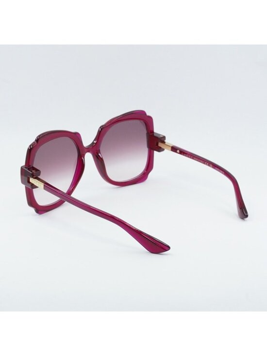 Gucci GG1431S 003 Sunglasses Transparent Dark Cyclamen Square Frame main image 11